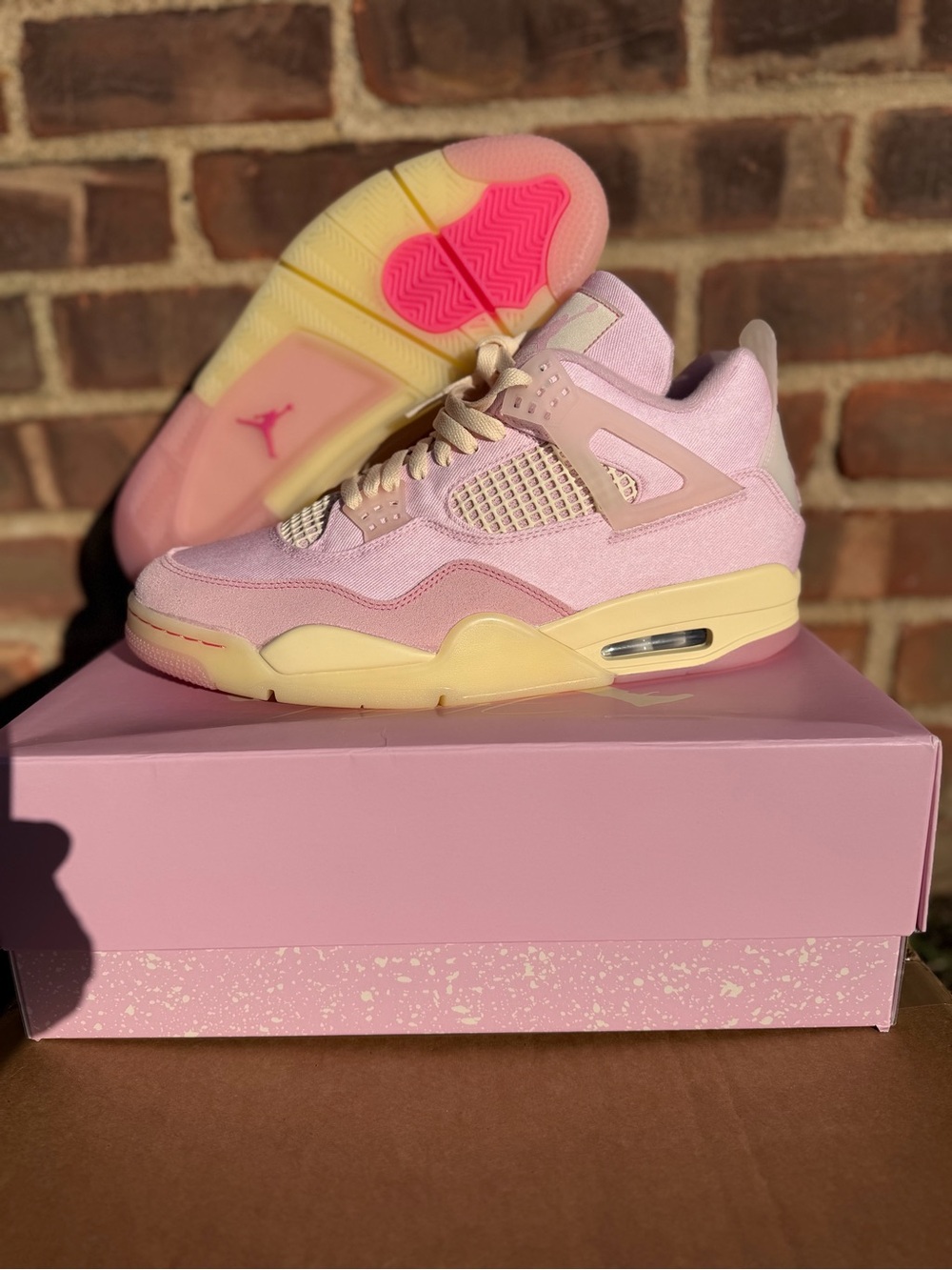 Air jordan retro 4 pearl pink and iced out carmine size 12.5 - Picture 12 of 15